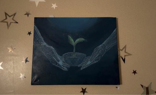 hand drawn painting 