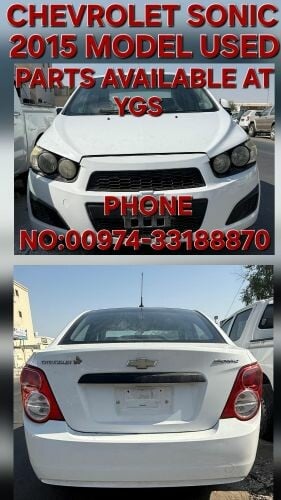 CHEVROLET SONIC 2015 MODEL USED P