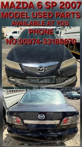 MAZDA 6 SP 2007 MODEL USED PARTS