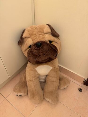 Large Plush Pug Dog
