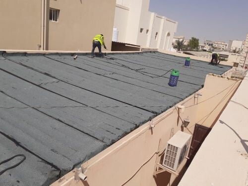 عزل مائي للحماية من مياه الامطار