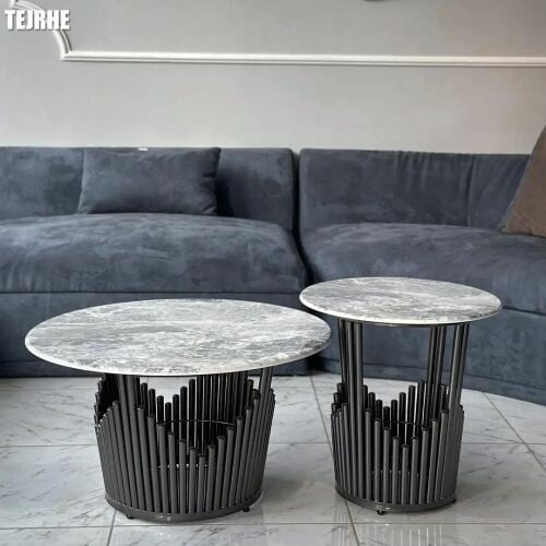 طقم طاولات رخام 1+4