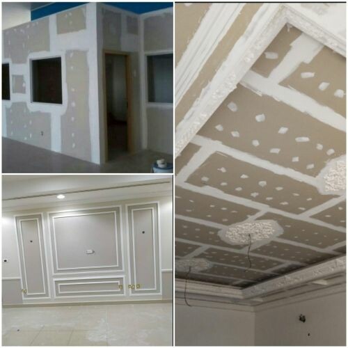 Gypsum board work, painting and d