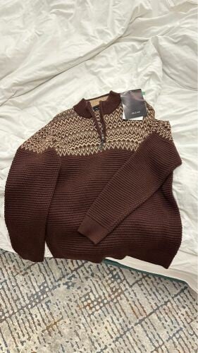 Knit Pullover HalfZipper Sweater