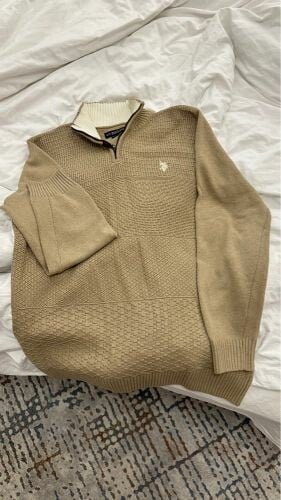 Knit Pullover Half Zipper