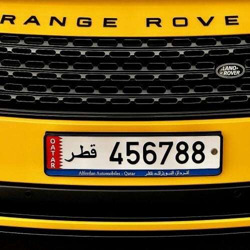 Special plate Number