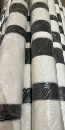 شبك تور ابيض مقلم اسود الجديد