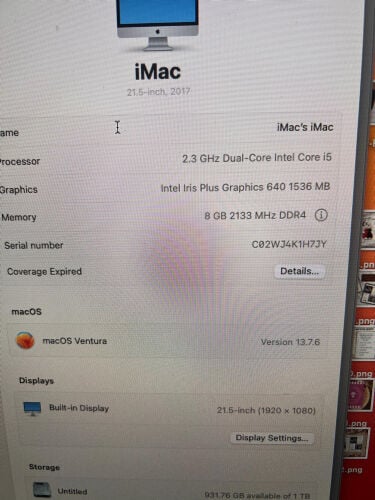Apple iMac 2017
