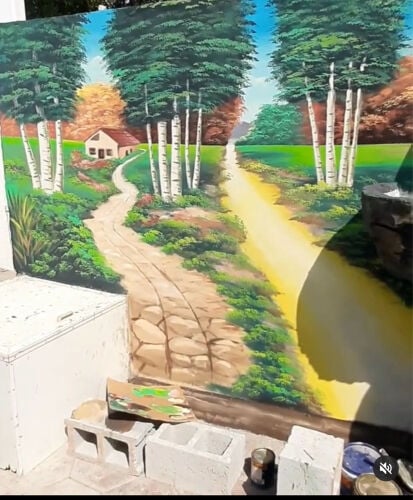 رسمات مناظر طبيعية 