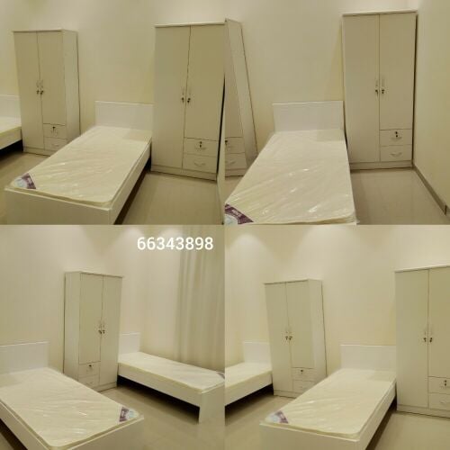 new wooden single bedroom set