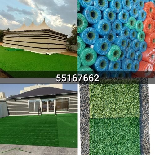 سجادة عشب صناعي للخيمة والرمل