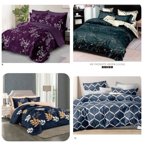 طقم لحاف مقاس كينج متوفر