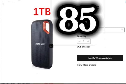 SSD 1TB Qr80 1TB Qr85 50769045