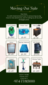 Moving Sale  Everything Must