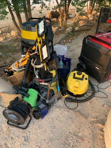 معدات مغسلة سيارات متنقلة كاملة 