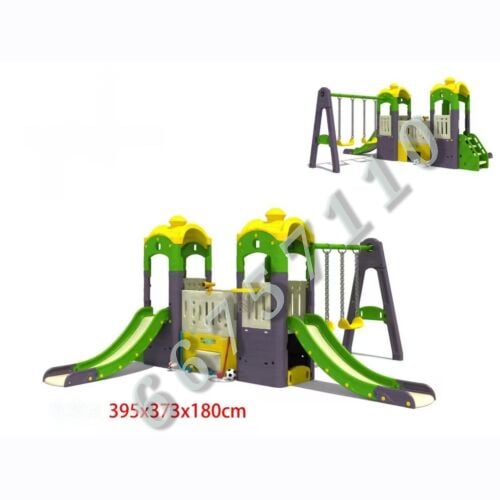 swing with slide for kids.