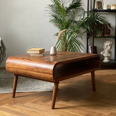 Wooden coffee table