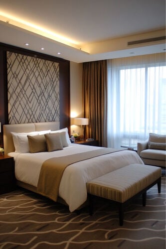 Curtains bedroom master suite