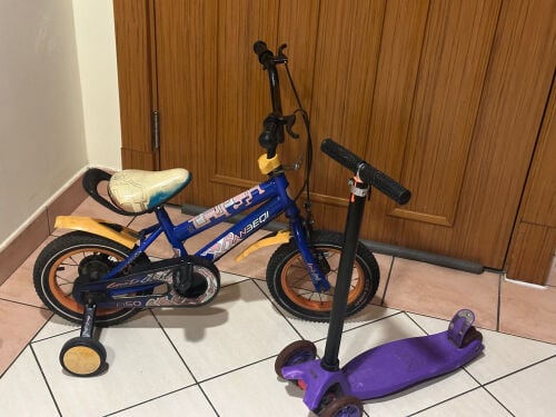 bicycle and scooter 