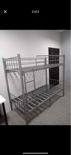 New silver bed double iron bed 