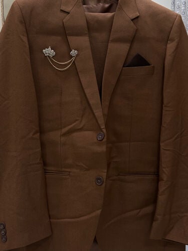 Men’s Brown Formal Suit Set free