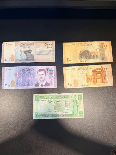 Syria Paper Money Banknotes 