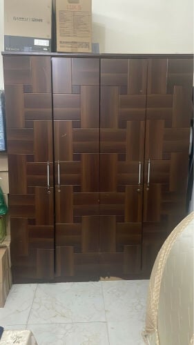 bed and  wardrobe 