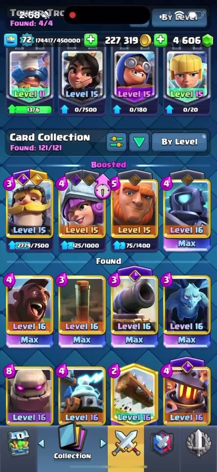 Clash Royal+Clash of clans Acc