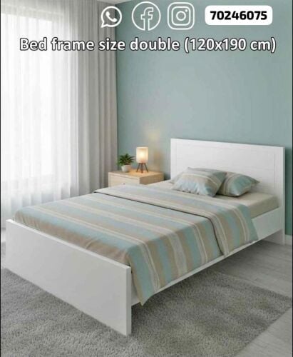 new wooden 120/190 bed sale