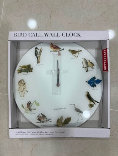 BIRD WALL CLOCK WITH SOUNDS