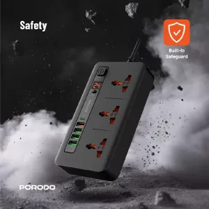 بورودو مقبس كهرباء سريع الشحن