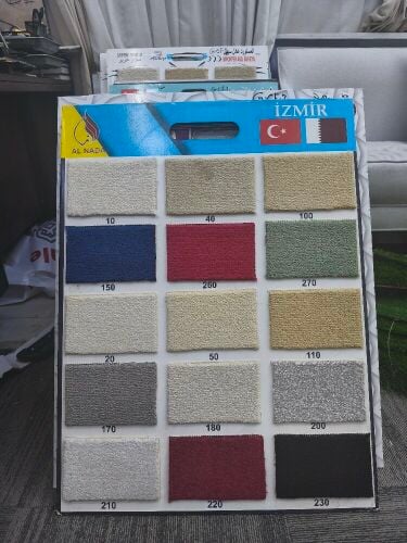 Unique carpet flooring.