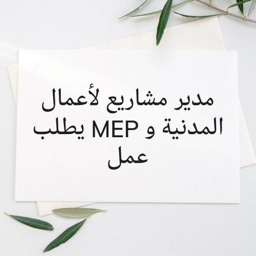 مدير مشاريع يطلب عمل