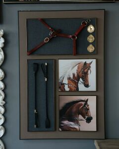 Equestrian wall frame