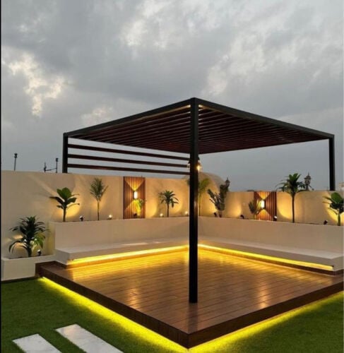 جلسات خارجية واحواض زراعيه