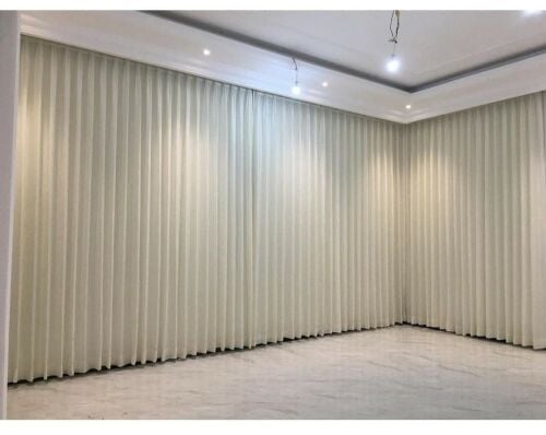 luxurious window coutains making
