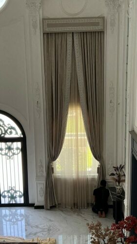 I work in curtains, tell