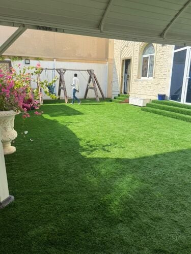 artificial green grass carpet