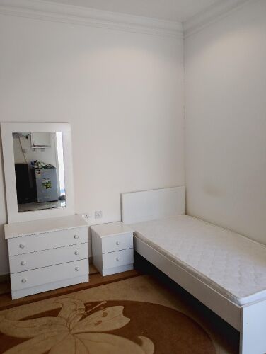 new wooden single bedroom set