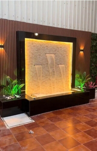 تصميم وتنفيذ الشلالات والنوافير