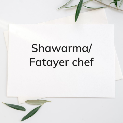Shawarma / Fatayer