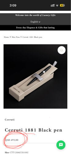 cerruti 1881  black pen 