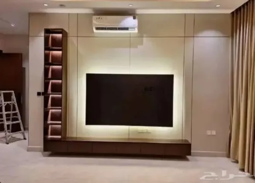 تصميم جديد لديكور التلفزيون
