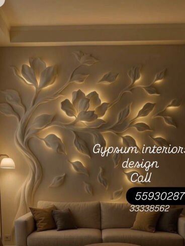Gypsum interior design and flaur 