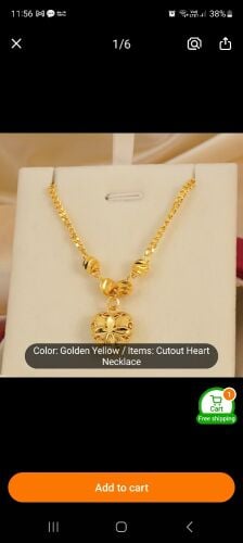 Necklace and earrings lost