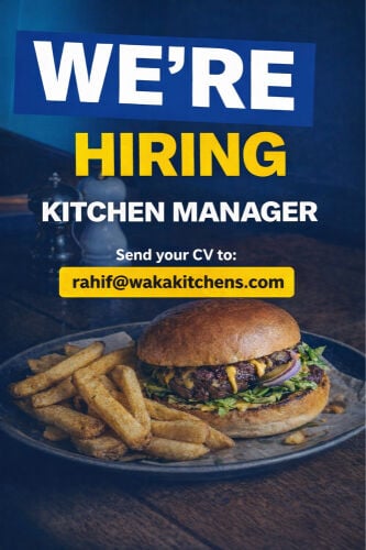We Are Hiring Kitchen Manager 