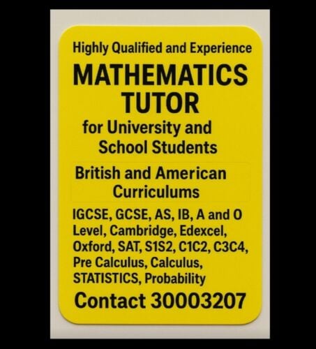 Stats,MATH Tutor British American