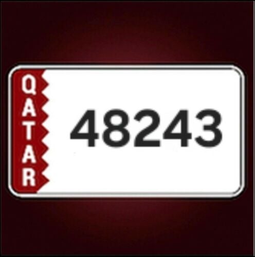 white number plate for sale