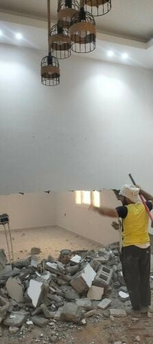 ازالة طوفه وترميمات