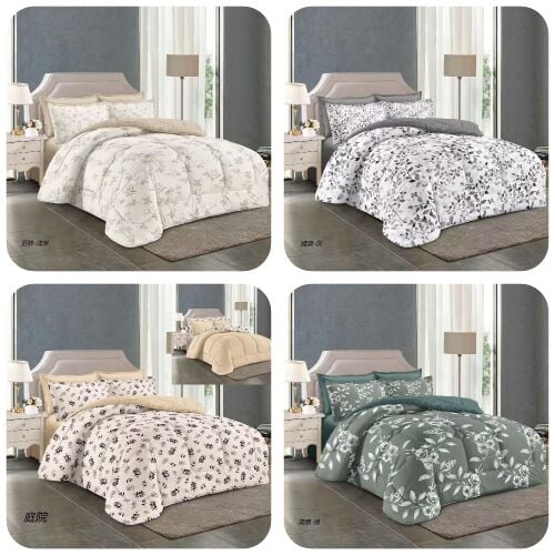 طقم لحاف بحجم كينج متوفر